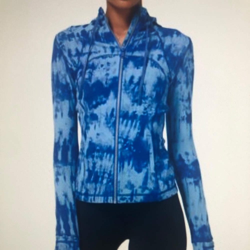 Lululemon hooded define jacket game day blue Sz 8